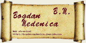 Bogdan Medenica vizit kartica